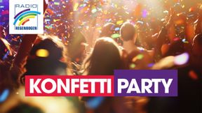 Radio Regenbogen Konfetti-Party Logo